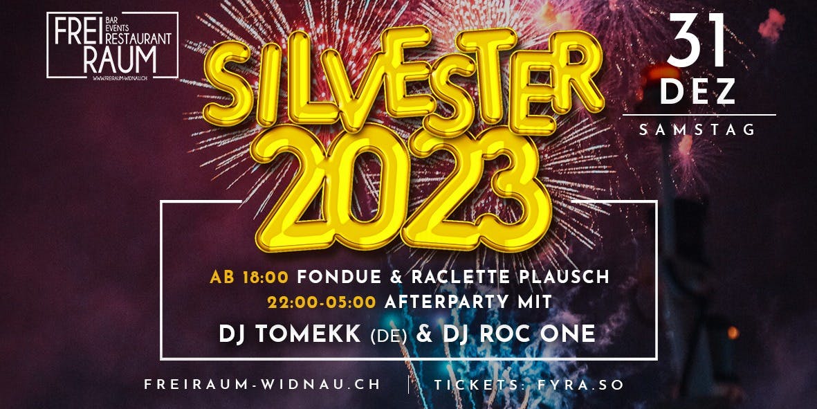 Titelbild Silvester Party mit DJ Tomekk(DE) Fondueplausch